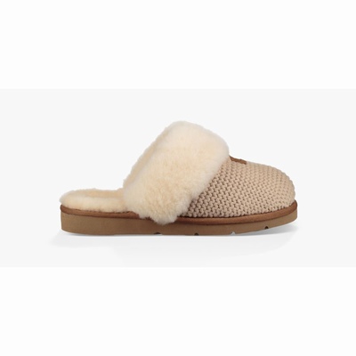 Chinelos UGG Cozy Knit Mulher Creme | PT-HRPFZ